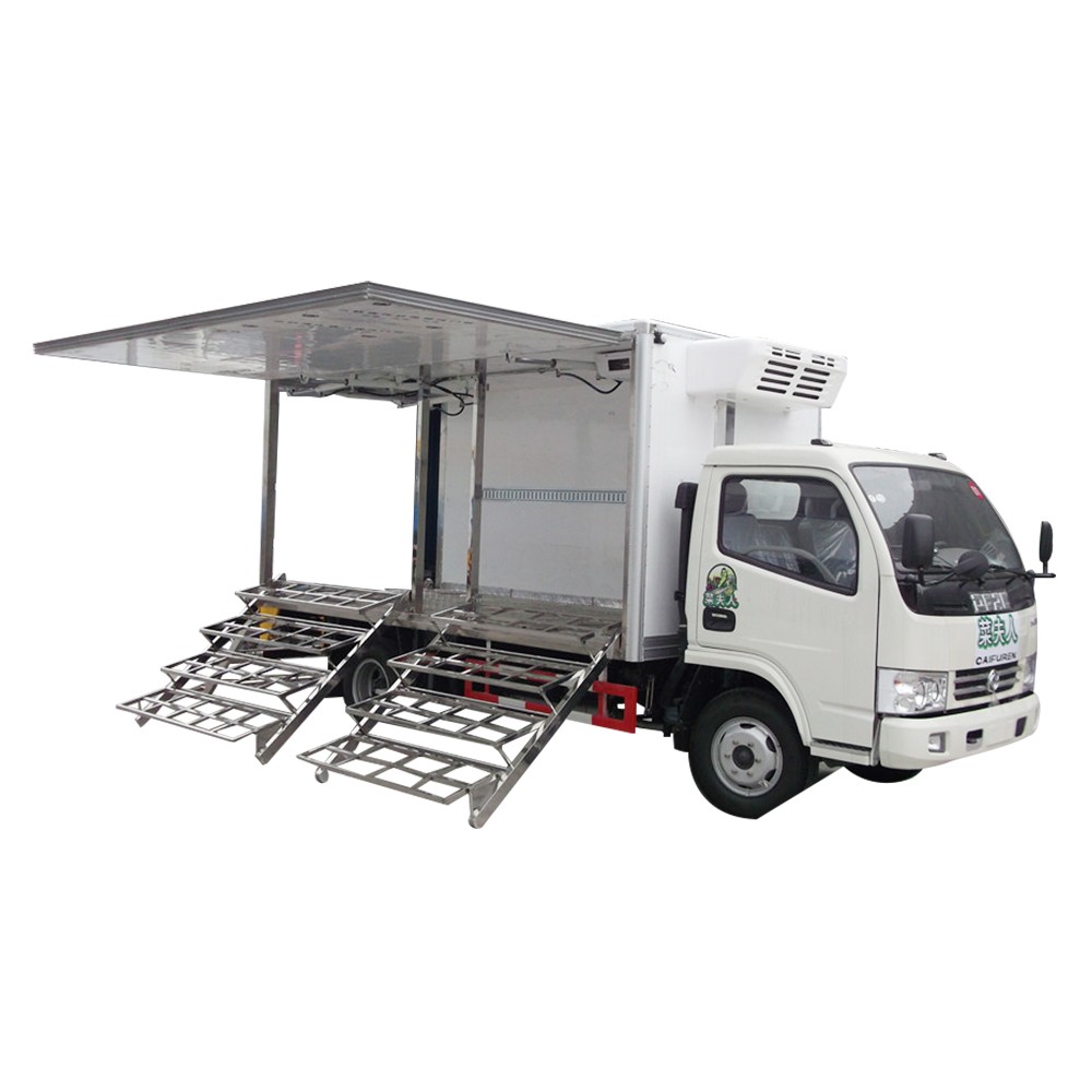 Dongfeng ตู้แช่ผักแช่เย็น Trruck