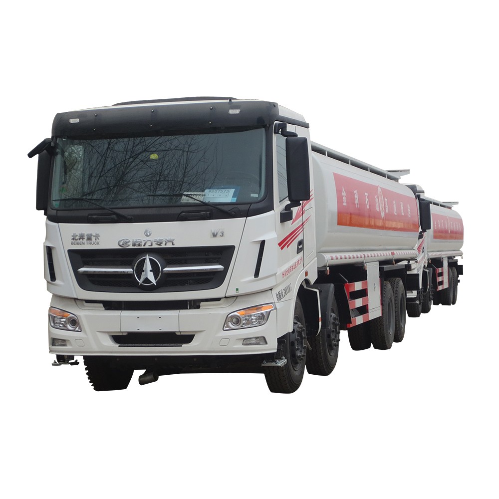 Beiben 8 * 4 เติมน้ำมันรถบรรทุก 35000 ลิตร