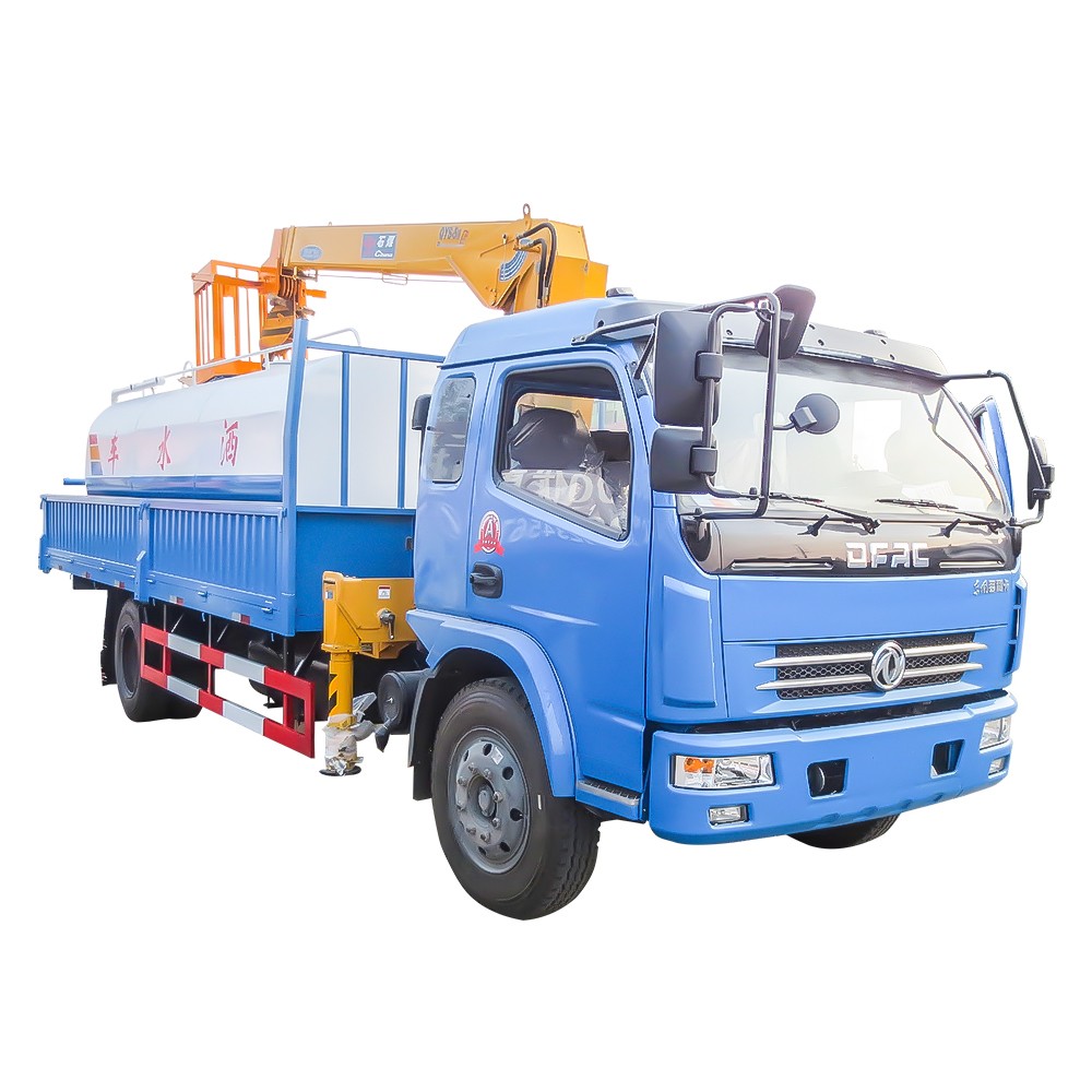 Dongfeng 3ton รถบรรทุกติดเครน
